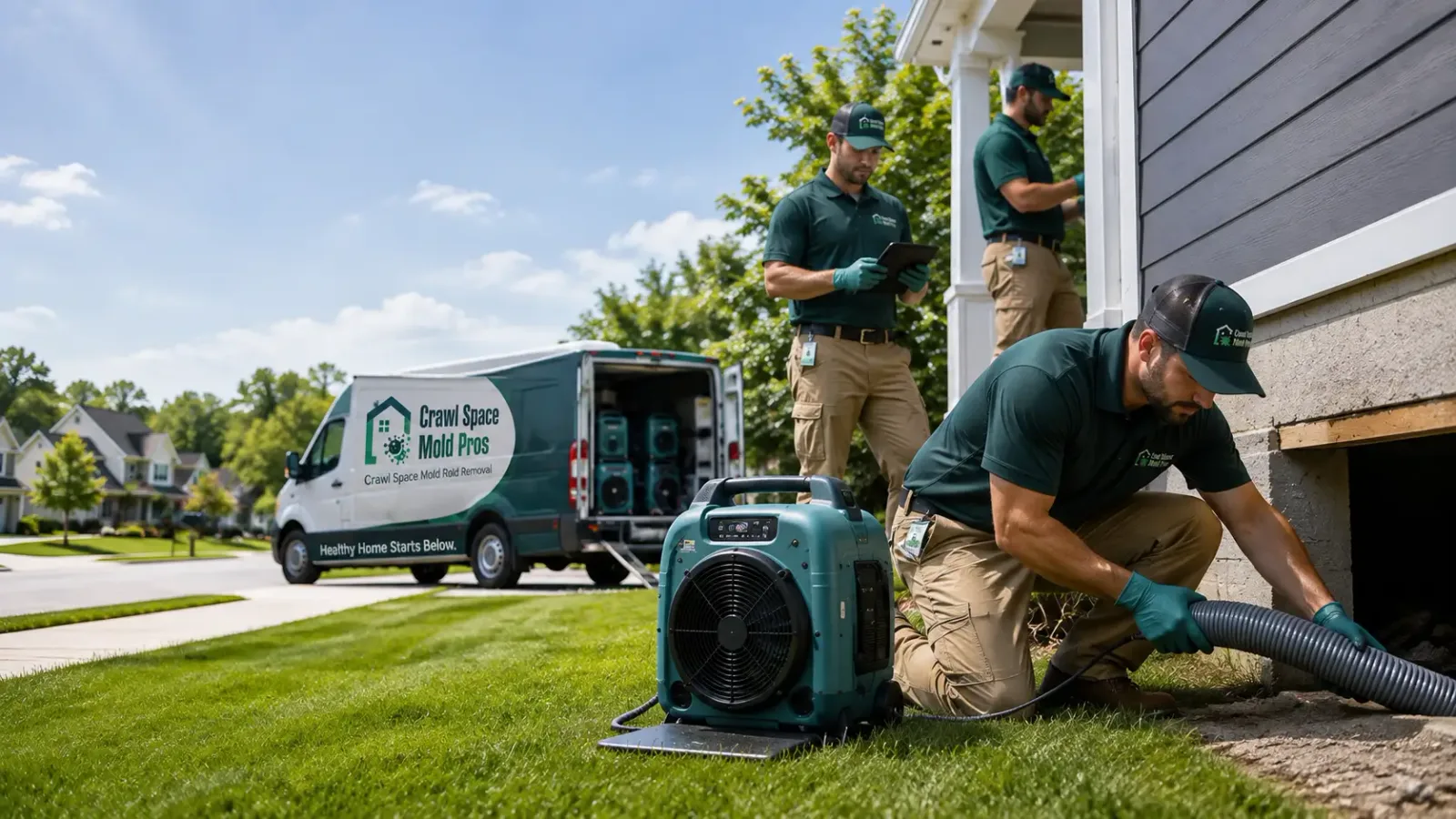 Crawl Space Mold Removal in Hunt Valley, MD